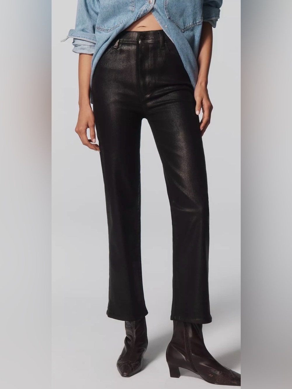 FRAME Le Sleek High-Rise Straight-Leg Jeans - Picture 2 of 3